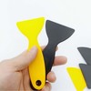 YiiSeeJo 12 Piece Plastic Spatula Scraper Kit Flexible Putty Paint