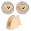 Dustproof Filter Holder Fan Shaped Coffee Filter Storage Holder Solid