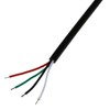 E-outstanding 3.5mm Female Jack to Bare End 2PCS Black TRRS