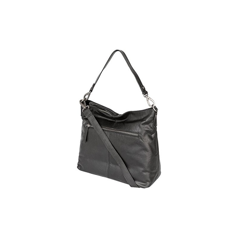 zarolo Women's Leather Bag, Shopper Bag, Hobo Bag, Shoulder Bag,