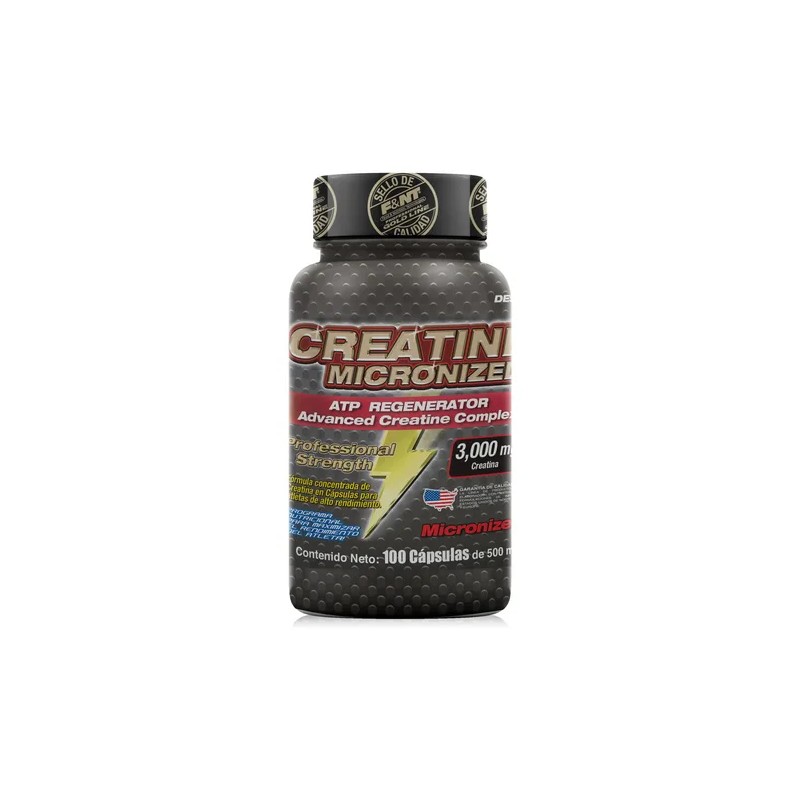 Creatina Pura Capsulas 500 Mg 100 Caps Fnt Gca