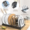 2PACK Pot Lid Organizers Inside Cabinet for Kitchen, Pots and