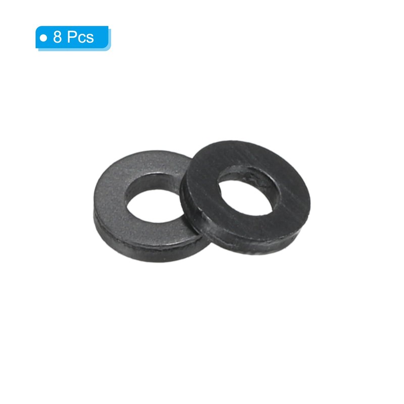 PATIKIL M2.5 Nylon Flat Washer, 8 Pack 2.5mm ID 5mm