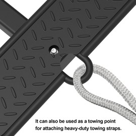 Hitch Step for 2 inch Receivers, Fit Truck Step,Trailer Hitch Step,Tow Hitch Step,Truck Hitch Step,Tailgate Step,Hitch Steps for Pickup Truck,Hitch Bumper Guard Heavy-Duty Tow Straps 27 inch Platform