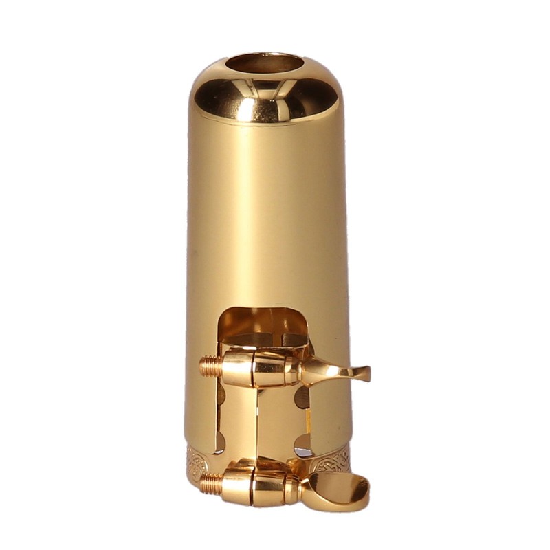 Double Screw Adjustment Saxophone Ligature Compact Sax Ligature with Mouthpiece