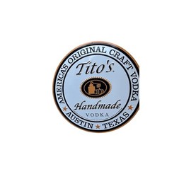 Tito's Signature XL Round Tacker Pub Sign