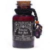 Ancient Witch Bath Spell Potion with Amethyst Crystal Amulet, Seduction