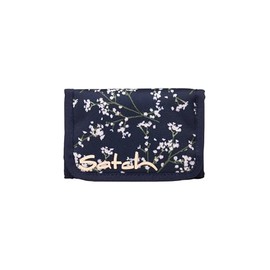 satch Wallet for Boys and Girls with Window, Coin Pocket and Note Compartment, Bloomy Breeze - Dark Blue, One size fits all