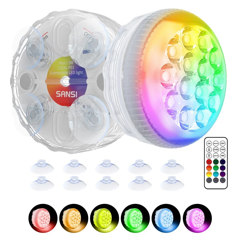 SANSI LED Pool Light 30W RGB Color Changing for Inground