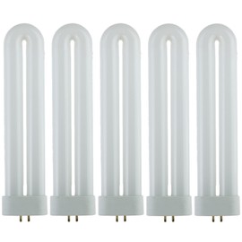 SUNLITE 40484-SU FUL15T6 Fluorescent Black Light Bulbs, 15 Watts, GX10q 4-Pin Base, UV Light, 365nm Color Wavelength, 5,000 Hour Life Span, Perfect for Bug Zappers, Clubs, Bars, 5 Pack