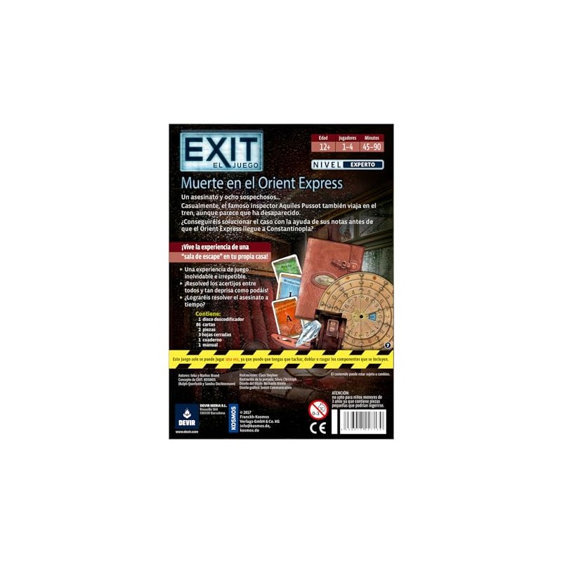 Devir Exit: Muerte en el Orient Express Board Game