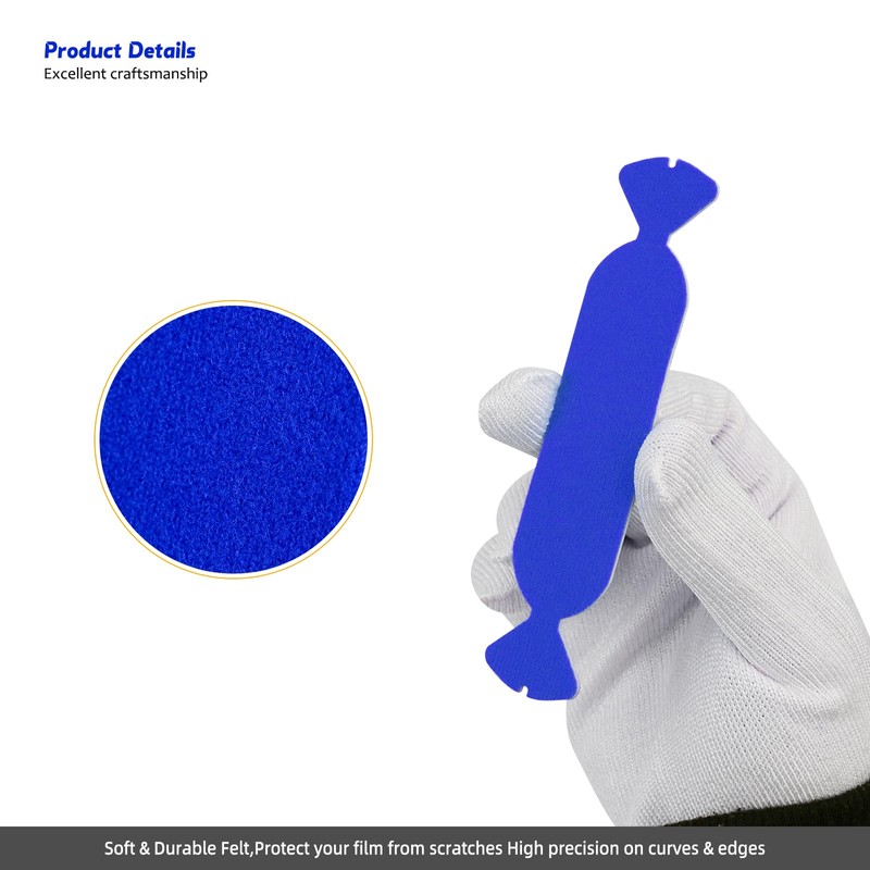 EHDIS Vinyl Squeegee Buffer Tape Squeegee Fabric Felt Pre-Cut Self-Adhesive