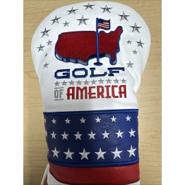 Birdie Time Gulf of America Golf Driver Head Cover USA Flag Ryder Cup White Trump
