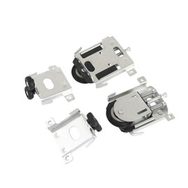 Set of 2 Furniture Castors, Sliding Door Rollers, Sliding Door Accessories, Sliding Door Fitting, Wardrobe Sliding Door Roller, for Wardrobe, Cupboard, Window, Sliding Doors