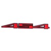 2X 454 Aluminum Emblem Badge Decal Red & Silver for