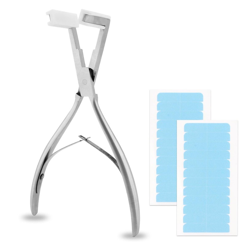 Tape in Hair Extensions Plier, Professional Stainless Steel Flat Surface