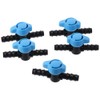 Fudeshe 5Pcs in-Line Barbed Ball Valve,Barb Crimp,16mm Shut-Off Switch,Hose Barb