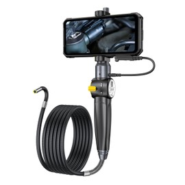 Ulefone uSmart Endoscope E03 for Armor 30/29/28/27/26/24/21/18/Pad Series, Two-Way 180° Steering Probe, 1M Bendable Cable, 720P HD Resolution, Easy-to-Operate Handle, 6 LED Lights, IP67 Waterproof