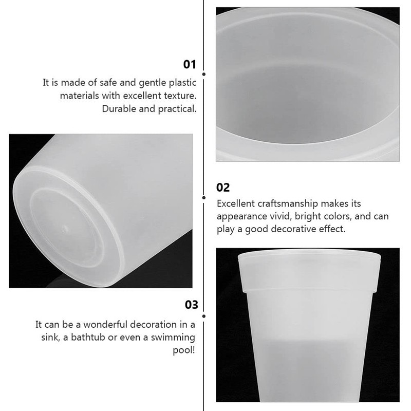 Happyyami Solar Powered Flowerpot Glow in The Dark Planters Led