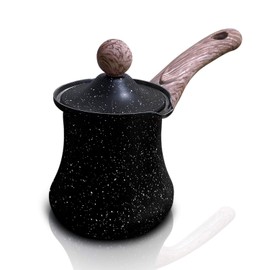 12 oz Turkish Coffee Pot Multipurpose Arabic Coffee Ibrik Heavy-Duty Stainless Steel Corrosion Resistant and Food-Grade (350 ml)