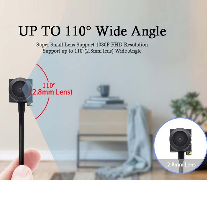 PEGATISAN Webcam HD 1080P Eye Contact Camera with Microphone 120