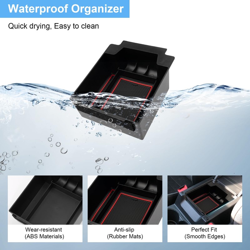 Coleya Centre Console Storage Box Compatible with Seat Ateca 2016-2024,