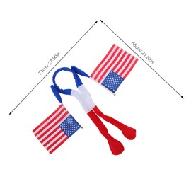 Beavorty Patriotic Independence Day Headband Lightweight Usa Flag Hair Accessories for Women with Handswing Cheer Feature Comfortable Cloth Material for Labor Day Graduation Party