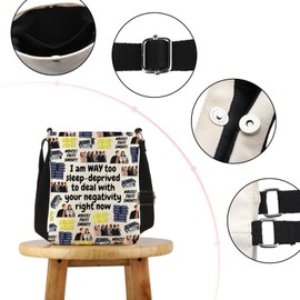 VAMSII Brooklyn 99 TV Show Inspired Crossbody Bag Brooklyn Fans TV Show Fans Merchandise (right now MB)