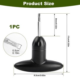 Quwem Golf Torque Driver Wrench Tool for Clubs, Black Shaft Adapter Replace Adjustment Golf Handle Tool for Club Driver Adjustable Handheld Wrench Universal for Fairway Accessories