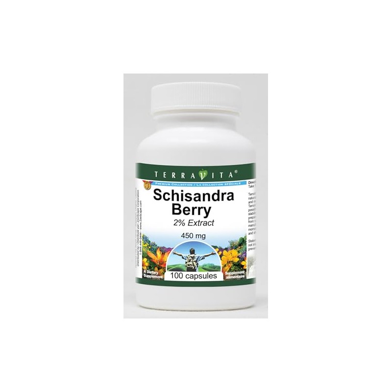 Schisandra Berry 2% - 450 mg (100 Capsules, ZIN: 521365)