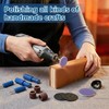 80 Pcs Sanding Paper Discs with Metal Nail Drill Bit
