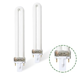 Dameiol (2 Pack) 13W Type E Replacement Tube Light Bulb with Electronic Ballast-Replace for Ottlite T1333E,PL13-E Fluorescent Light Bulb,5500K Natural Daylight,G23 Base
