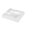 HA Cigar Ashtray Ceramic White Gloss 4 Shelves 1135 g