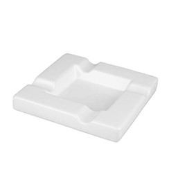 HA Cigar Ashtray Ceramic White Gloss 4 Shelves 1135 g