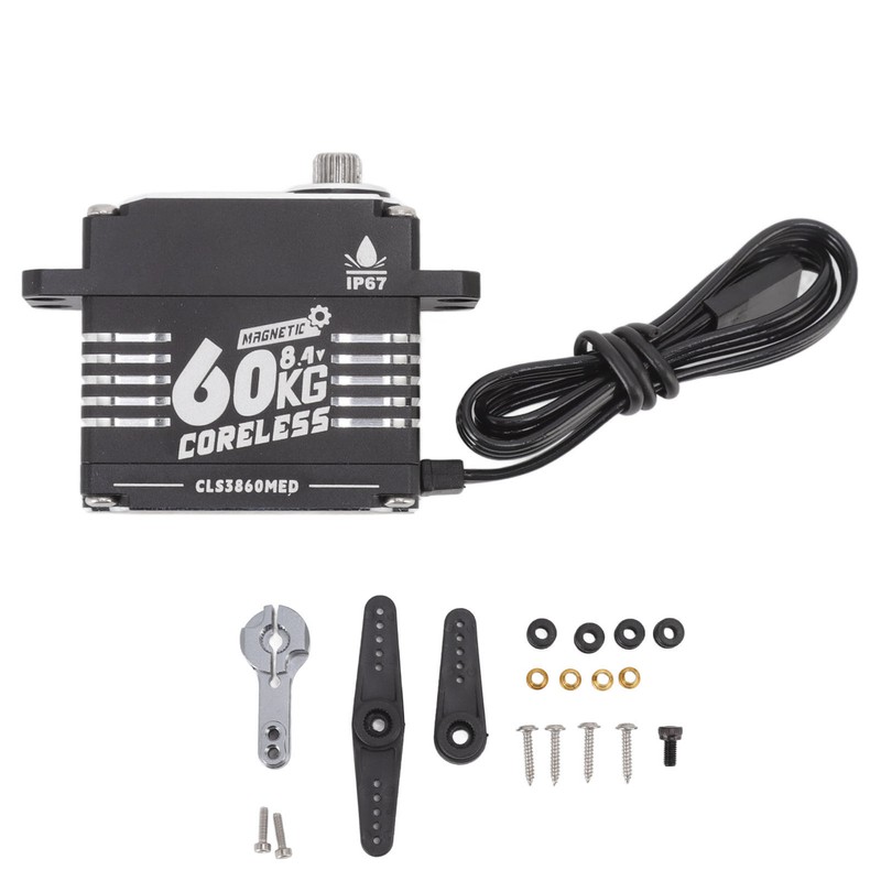 FLASH HOBBY RC Gear Servo 60KG Coreless Motor Super Torque