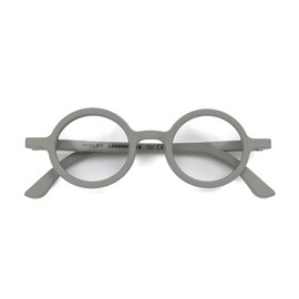 LONDON MOLE Glasses | Blue Light Filter Glasses by Moley | Round Lenses | Cool Blue Blockers | Anti-Eye Strain for Screens | Men Women Unisex | Spring Hinges |, gray
