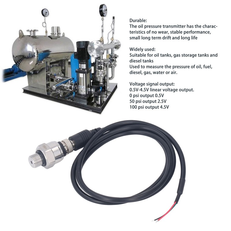 G1/4 Pressure Transducer High Accuracy Universal Pressure Sender Sensor for