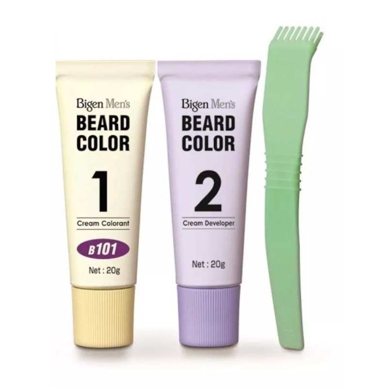 Bigen Mayoreo 3piezas Tinte Bigen Men's Barba ·castaño Oscuro B103