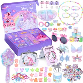 Raveparty Unicorn Advent Calendar 2024, Girls Advent Calendar, Christmas Advent Calendar 2024 Girls with 24 Days Countdown Unicorn Accessories for Girl Advent Calendar 2024 (Purple)
