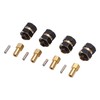 4PCS 4mm Widen Brass Wheel Hex Extended Adapter for Axial