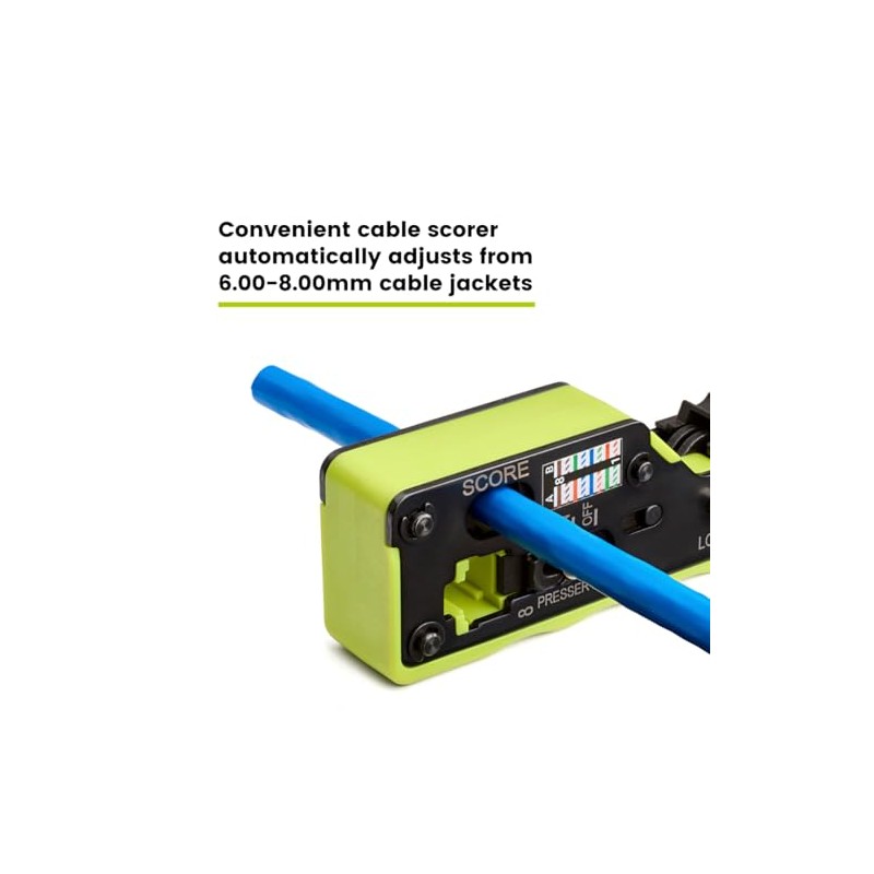 trueCABLE Crimp Tool for Pass Through RJ45 All-in-One Ethernet Tool: