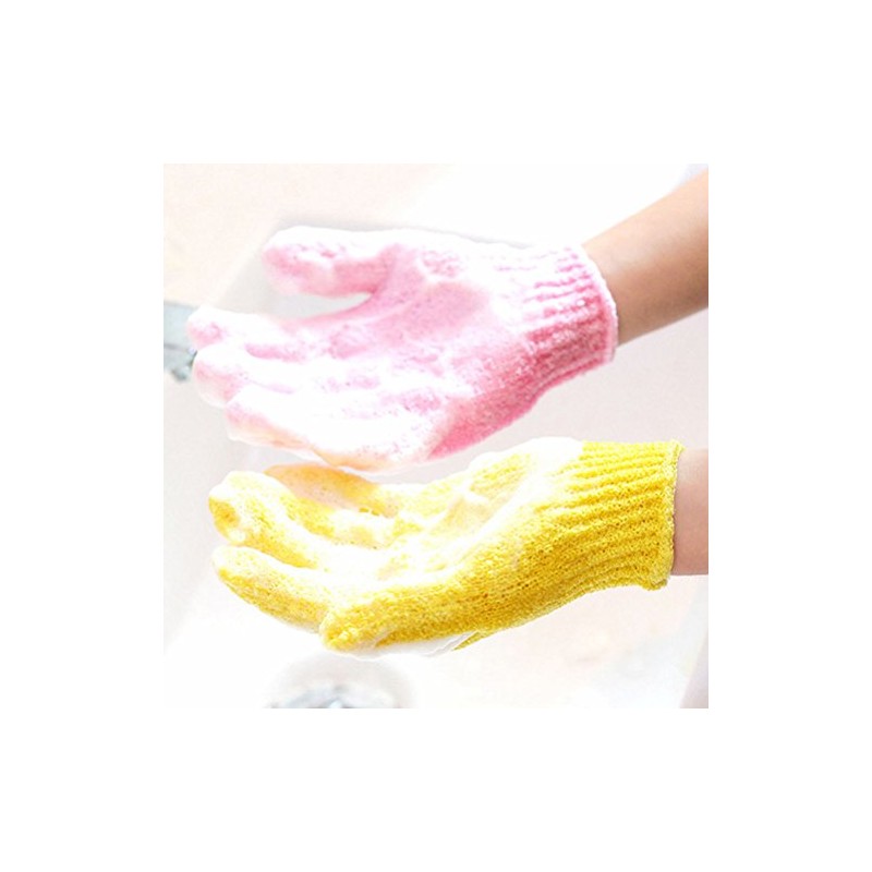 Healifty 4 Pares de Guantes de Ducha Exfoliantes Guantes de