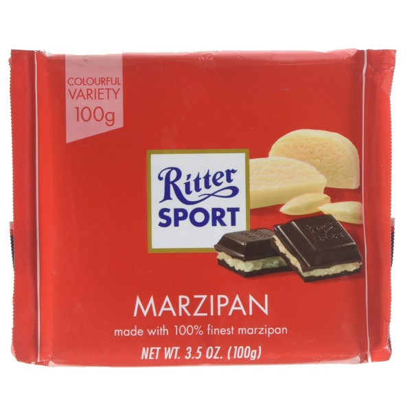 Ritter Sport Marzipan (3 Bars each 100g) - fresh from Germany