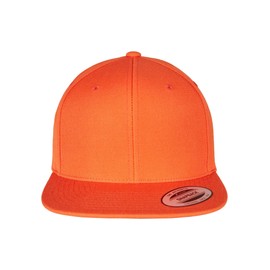Flexfit Classic Snapback Cap, Unisex Cap for Men and Women in Various Colours, Sizes: one size and kids - orange