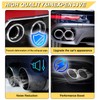 Vurkcy 2.75 inch Inlet Exhaust Tip, 3.5" Outlet 12" Overall