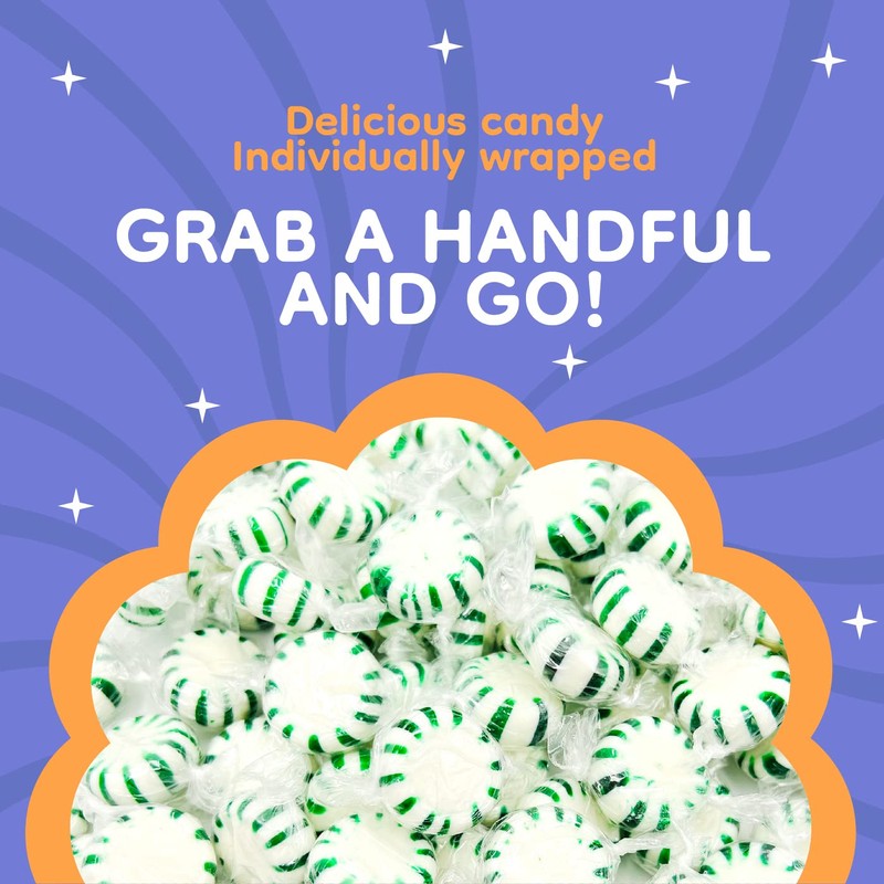 Starlight Spearmint Mints | 1 Pound Bag - Approx. 85
