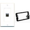 RiteAV CAT7 Wall Plate White with Low Voltage Mounting Bracket