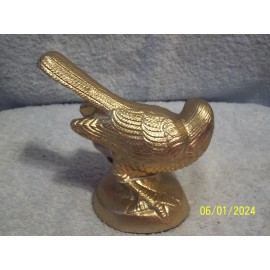 Gold Bird Decorative Figurine New No Box Made In India 5.5" X 5.5"