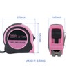 Lichamp Pink Tape Measure 25 Feet, Measuring Tape 1 Pack