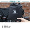 ACROPIX L Motorcycle Half Cover with Carry Bag Black -